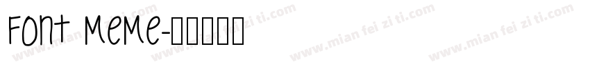 FONT MEME字体转换